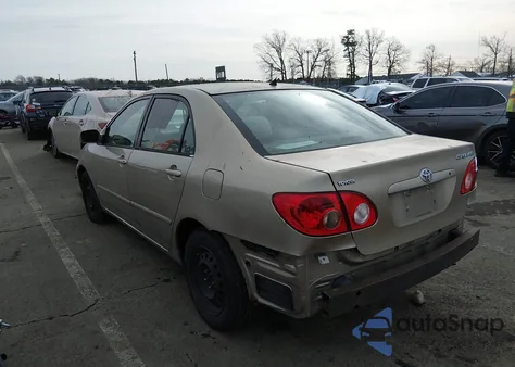 2005 Toyota Corolla Le z USA, uszkodzony, nr VIN 2T1BR32E25C372414